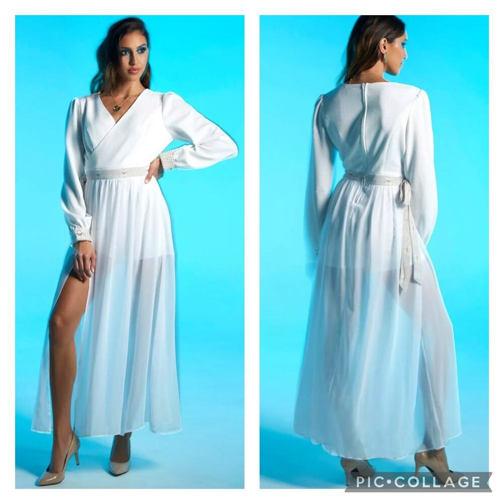 Hot Topic Her Universe Wonder Woman WW84 White Maxi Dress Romper Plus Size 2X
